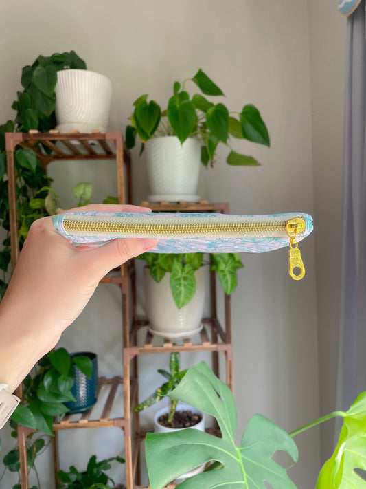 Cottage Core Light Aqua Toile E-Reader Sleeve