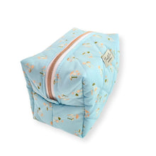 Load image into Gallery viewer, Peach Mushroom Quilted Travel Pouch
