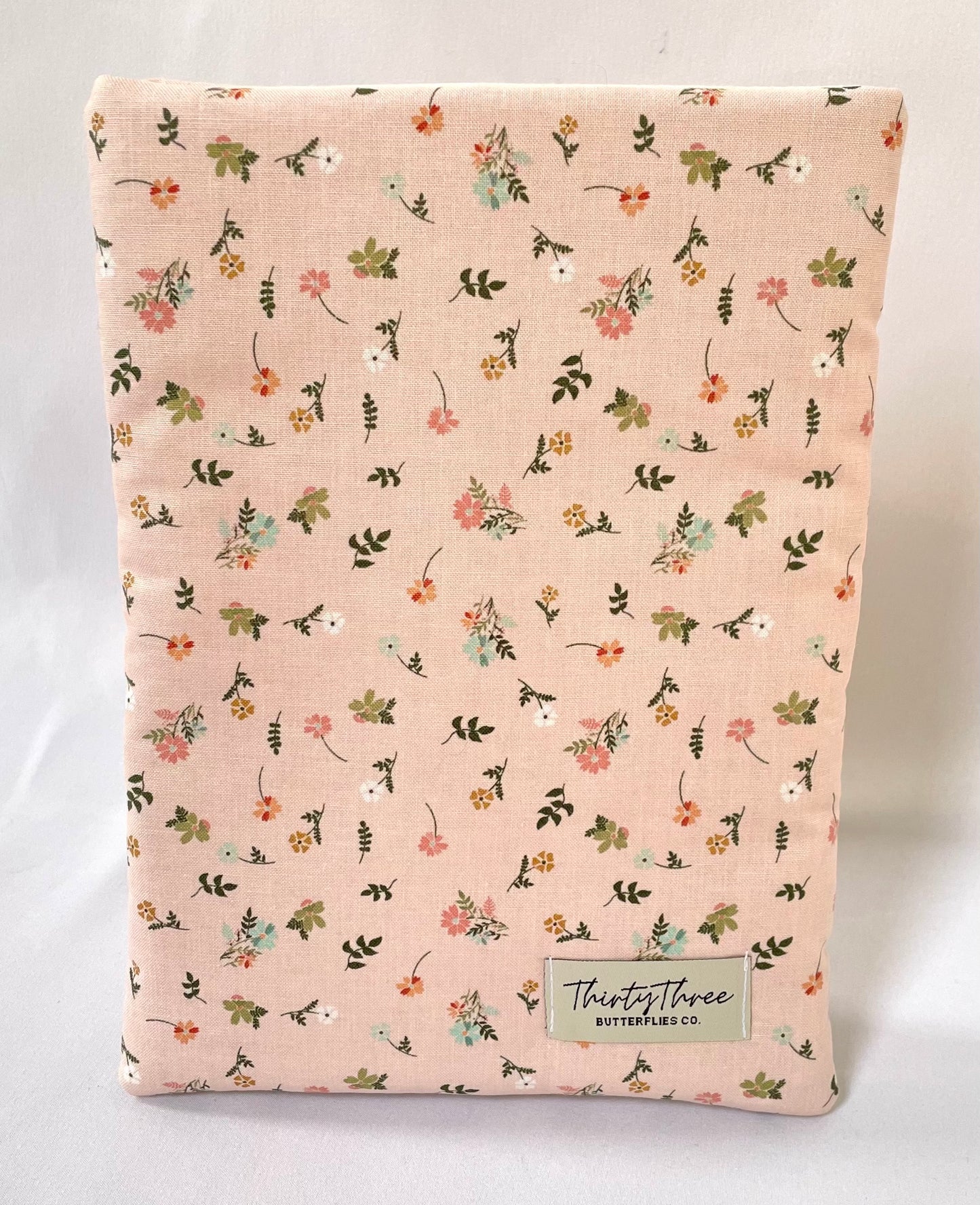 Pink Posie Book Sleeve