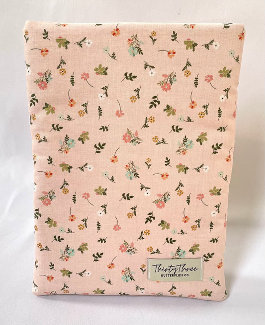 Pink Posie Book Sleeve