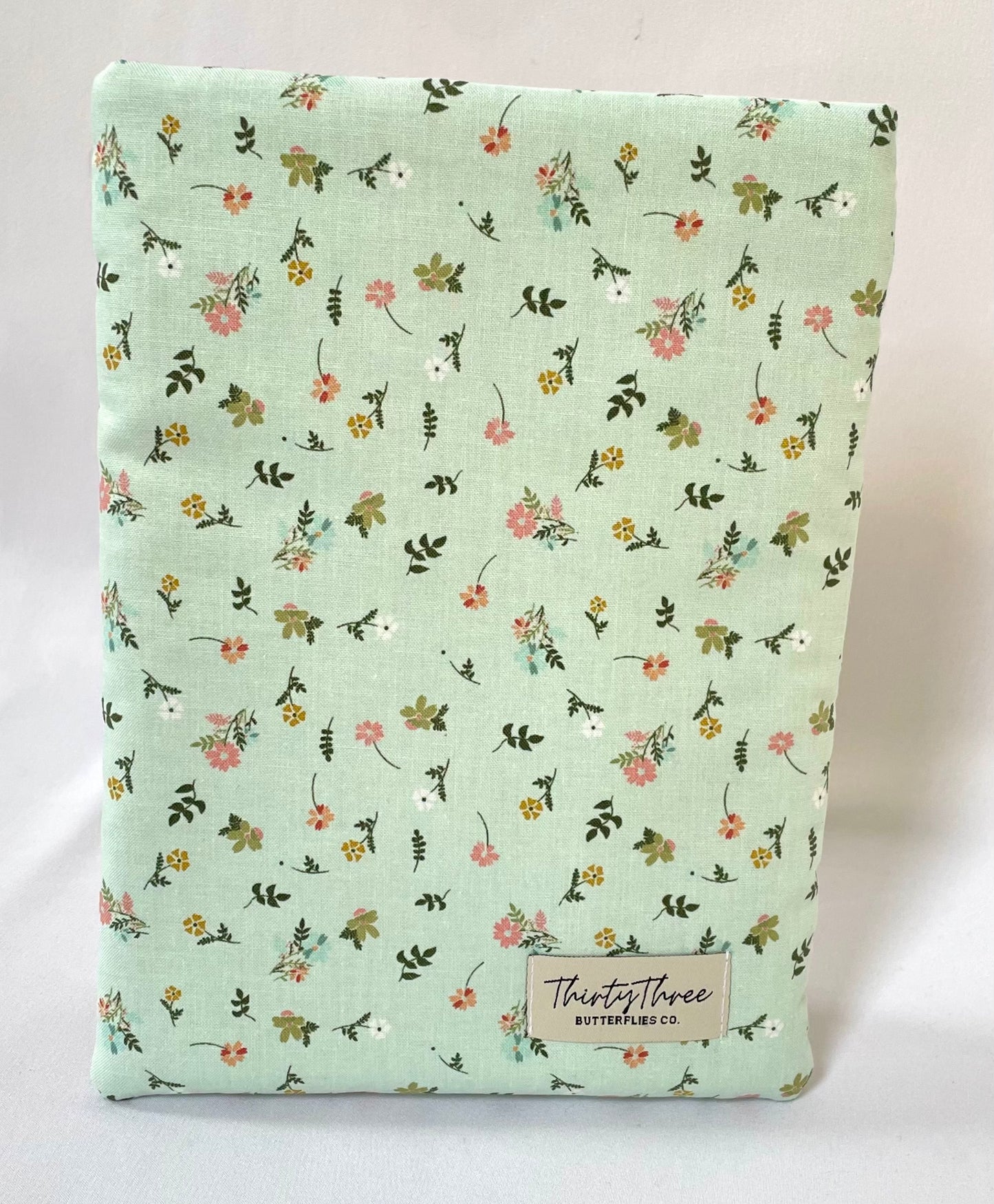 Mint Posie Book Sleeve