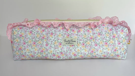 Cottage Core Spring Floral Hair Tools Pouch