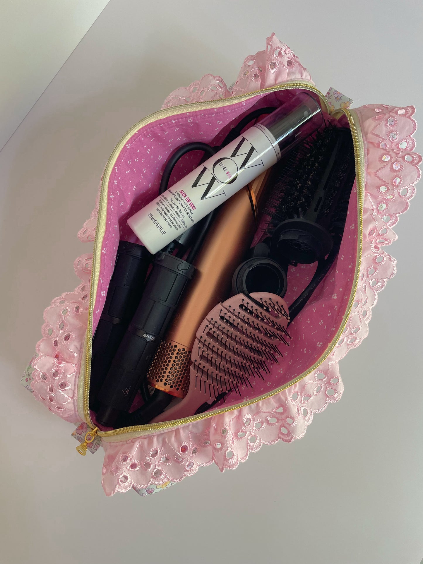 Cottage Core Spring Floral Hair Tools Pouch