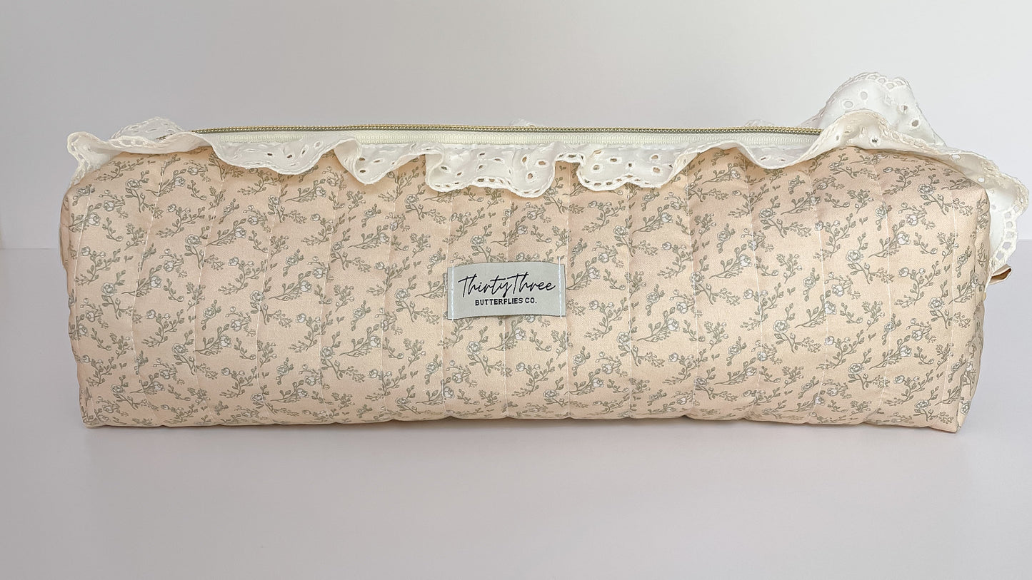Cottage Core Yellow Meadowlark Hair Tools Pouch