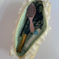 Cottage Core Yellow Meadowlark Hair Tools Pouch