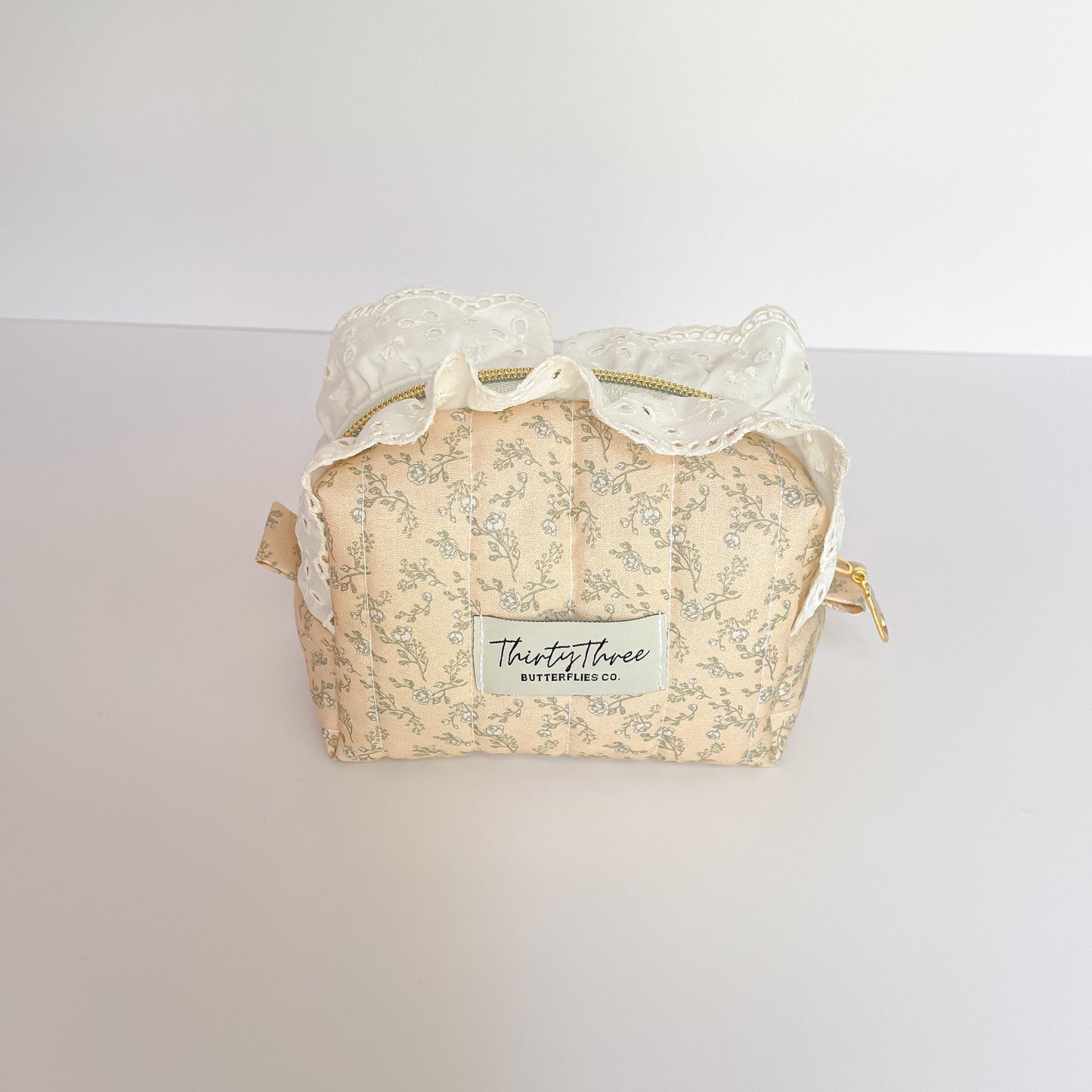 Cottage Core Yellow Meadowlark Mini Travel Pouch