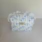 Cottage Core Denim Bows Travel Pouch