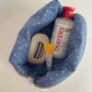 Cottage Core Denim Bows Travel Pouch