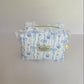 Cottage Core Denim Bows Small Travel Pouch