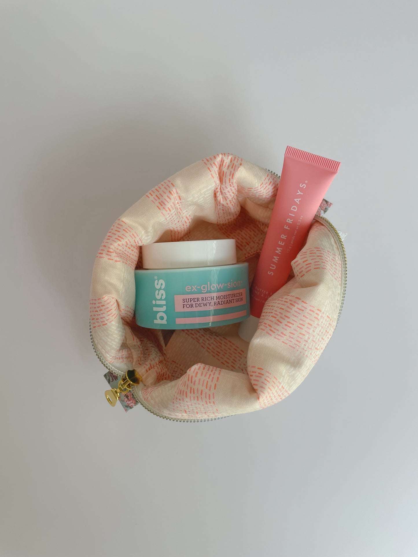 Cottage Core Vintage Rose Mini Travel Pouch