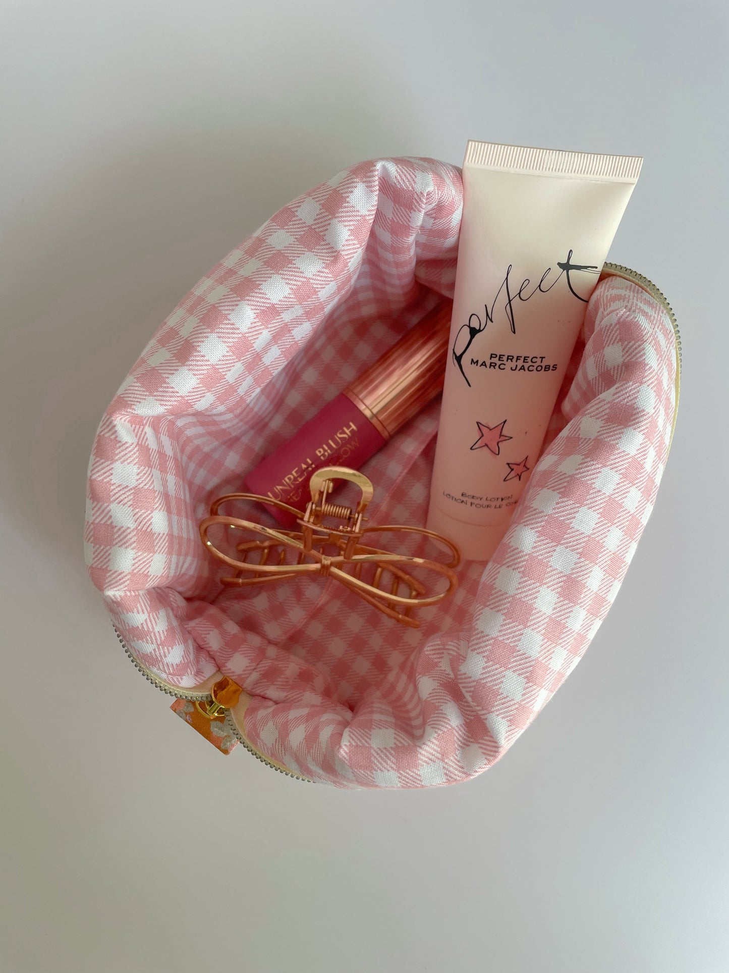 Cottage Core Persimmon Orange Small Travel Pouch