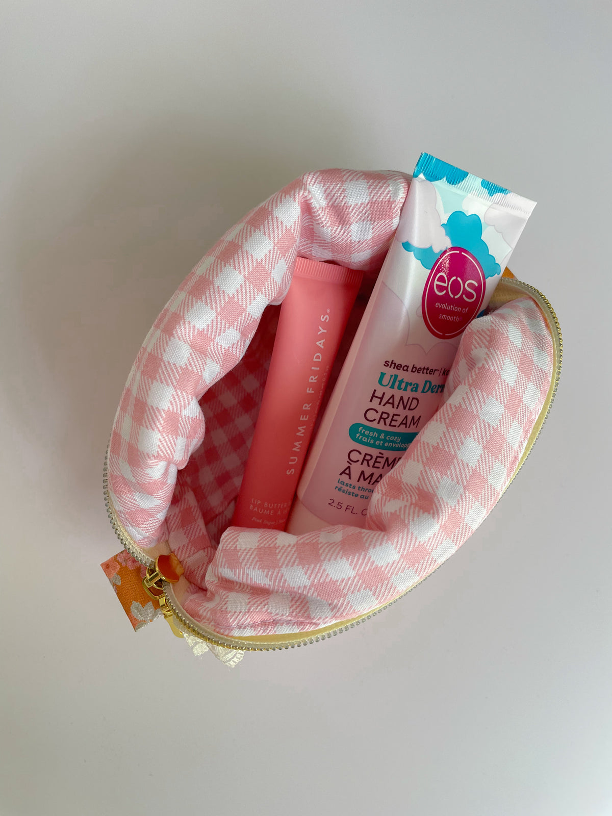 Cottage Core Persimmon Orange Mini Travel Pouch