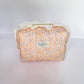 Cottage Core Spring Coral Travel Pouch