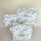 Cottage Core Denim Bows Travel Pouch