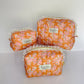 Cottage Core Persimmon Orange Mini Travel Pouch