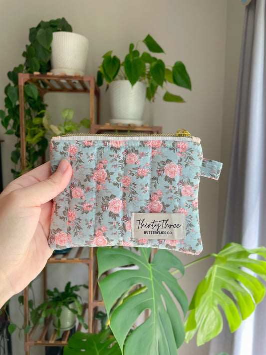 Cottage Core Vintage Rose Wallet
