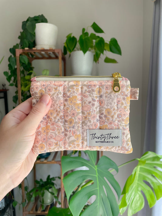 Cottage Core Spring Coral Wallet