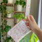 Cottage Core Spring Floral Wristlet