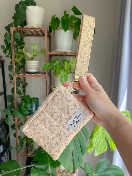 Cottage Core Yellow Meadowlark Wristlet