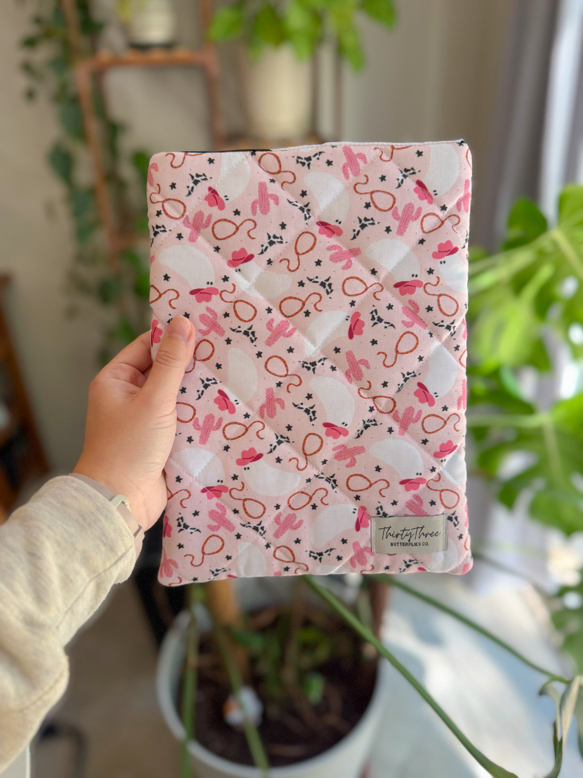 Pink Ghost Book Sleeve