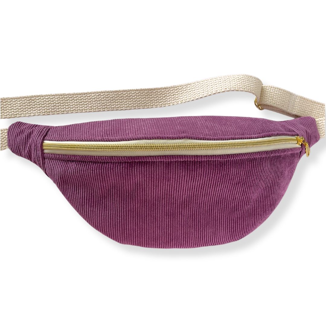 Grape Corduroy Belt Bag