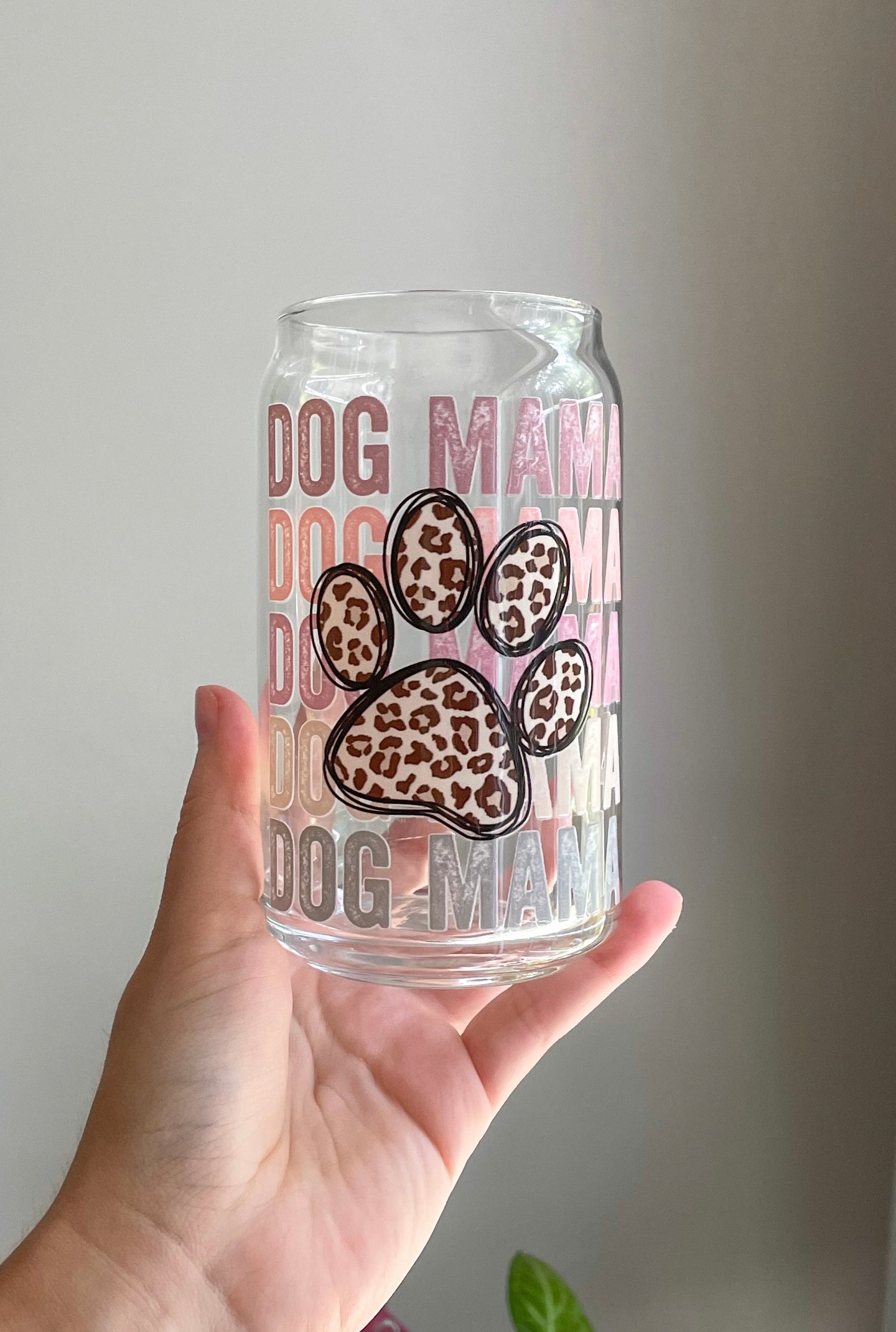 Dog Mama Glass